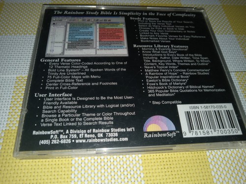 The Rainbow Study Bible - Software Edition - King James Version 4.0 - Afbeelding 3 van 6