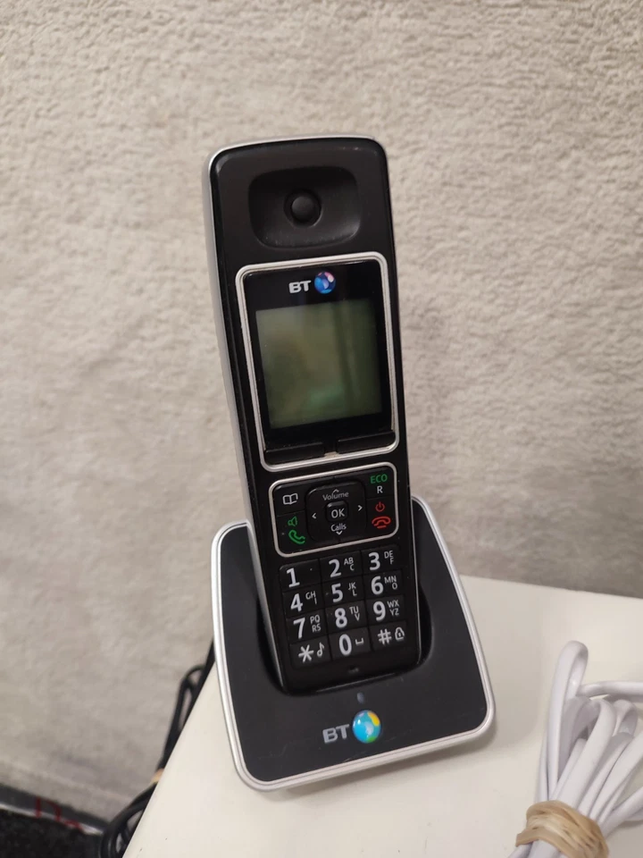 BT Cordless Home Phones 6500 Twin Black Home Work Office 2 Base Units Pat Tested - Image 2 of 4