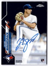 2020 Topps Chrome Jacob Waguespack #RA-JW Rookie Autographs Toronto Blue Jays