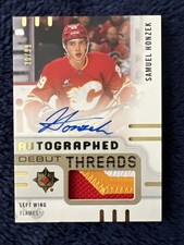 2024-25 Ultimate Hockey SAMUEL HONZEK Auto Debut Threads Rookie Patch #30/99