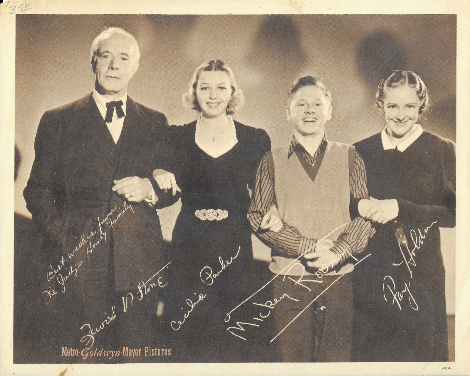 Judge Hardy's Children 1938 Vintage MGM Sepia 10x8 Publicity Photo Mickey Rooney