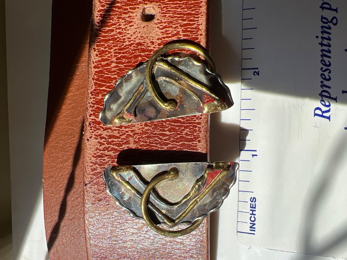 Renèe Taylor Oxidized Patina Steel and Brass Abstract Match Earrings View 2