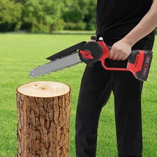 1000W 8 Inch Handheld Electric Chain Saw 2x1.5AH Mini Cordless Steel Chainsaw