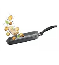 Image of Professional Griddle Pan 28Cm Non-Stick for Gas,Induction & Electric Hobs- Grey