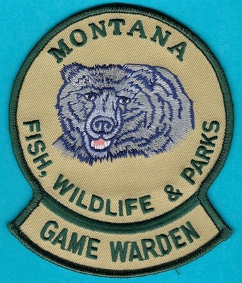 MONTANA STATE FISH WILDLIFE & PARKS GAME WARDEN SHOULDER PATCH