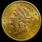 1893-S $20 Liberty Head Double Eagle BU UNCIRCULATED