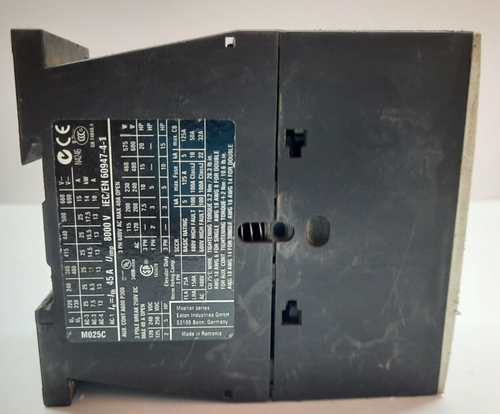 Eaton DIL M25-01 XTCE025C01 Contacteur 3 Pôle 24-27VDC Max 40A - Photo 3 sur 9