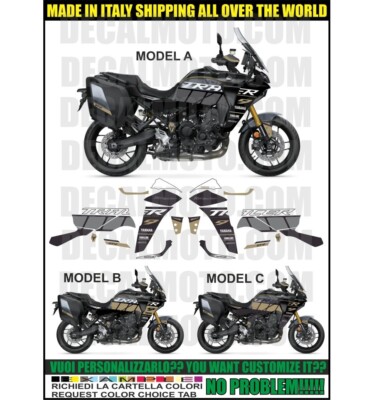 AUFKLEBER TRACER 9 GT+ FACTORY RACING POWER GREY KOMPATIBLES KIT