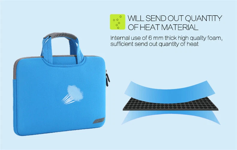 Soft Slim Laptop Bag Case Sleeve Cover For Samsung Galaxy 11"12"13.3"14"15"15.6" - Image 3 of 4