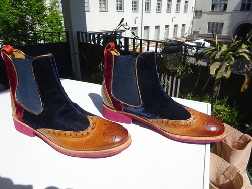 MELVIN & HAMILTON AMELIE 43 Dam Schuhe Chelsea Stiefel Leder Germany Gr.38 Neuw - Bild 2 von 17