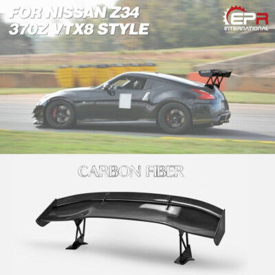For Nissan Z34 370Z VTX8 Carbon Fiber GT Wing Rear Spoiler JDM