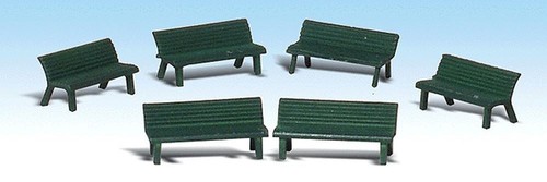 Woodland Scenics 1879 Figuras Escala HO Accesorios Escénicos Banco Park pkg(6) | Zustand: Nuevo
