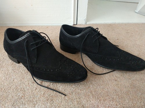 black suede brogues