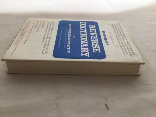 Bernstein's Reverse Dictionary by Theodore M. Bernstein 1977 Hardcover w/ DJ - Picture 5 of 5