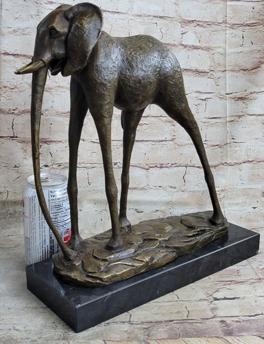 Elefante Salvador Dalí con Piernas Largas Bronce Escultura Art Deco Estatua Obras de Arte - Imagen 2 de 10