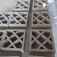 15 Formsteine Beton Dekor Gitter - Breezeblock lichte Mauer für Garten Terrasse