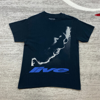 Stoney Shirt Medium Blue Post Malone Live 2018 Tour Y2K Rapper Rock Country