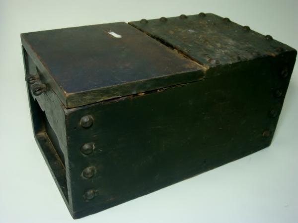 Antique wooden Money Box Zenibako Senryobako 10.8 inch Japanese