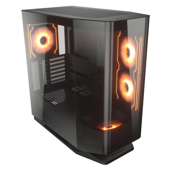 COUGAR FV270 RGB Black Mid Tower E-ATX Case w/ Build-in ARGB PWM Fan - Image 3 of 4