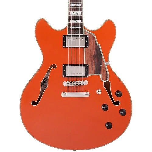 D'Angelico Deluxe Series DC Limited Edition Semi-Hollow Electric Guitar Rust