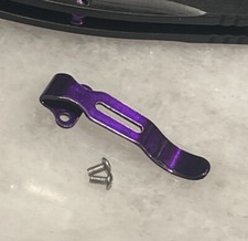 Clip de bolsillo púrpura translúcido para cuchillo Bugout 535 Osborne 945 940 hecho en banco
