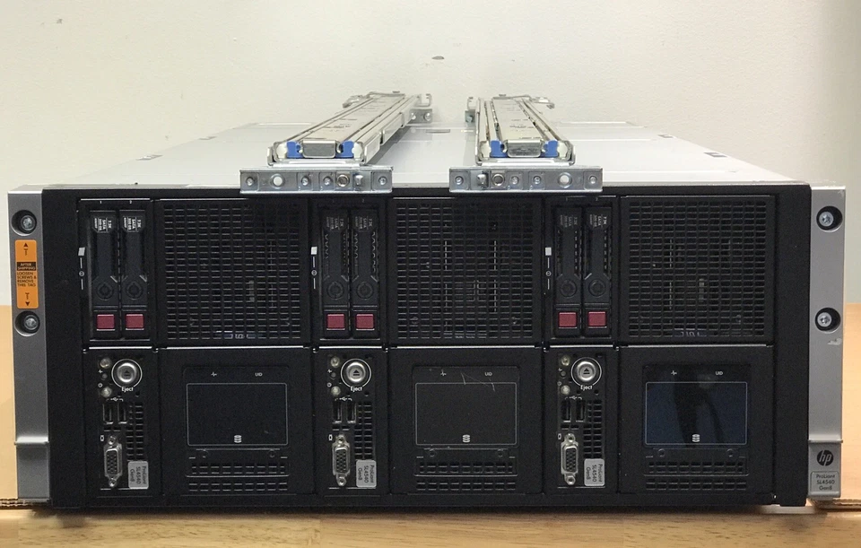 HP SL4540 G8 3x Nodes 6x E5-2470V2 3x 192GB 6x 500GB 45x 2TB SAS Rails 93TB - Image 2 of 4