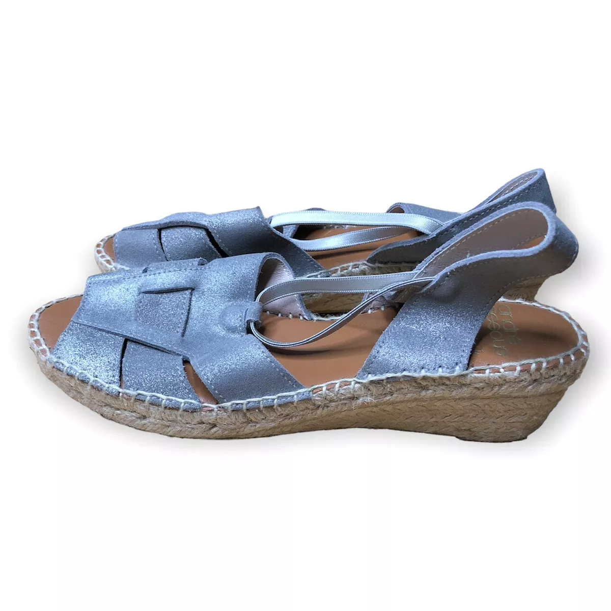 Gray wedge sandals sale
