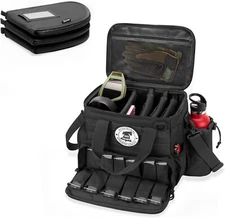 DSLEAF Tactical Gun Range Bag with 3 Pistol Cases, Gun Duffle Range Bag with