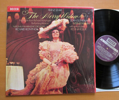 SET 629 Lehar The Merry Widow Highlights Joan Sutherland NEAR MINT Decca Holland
