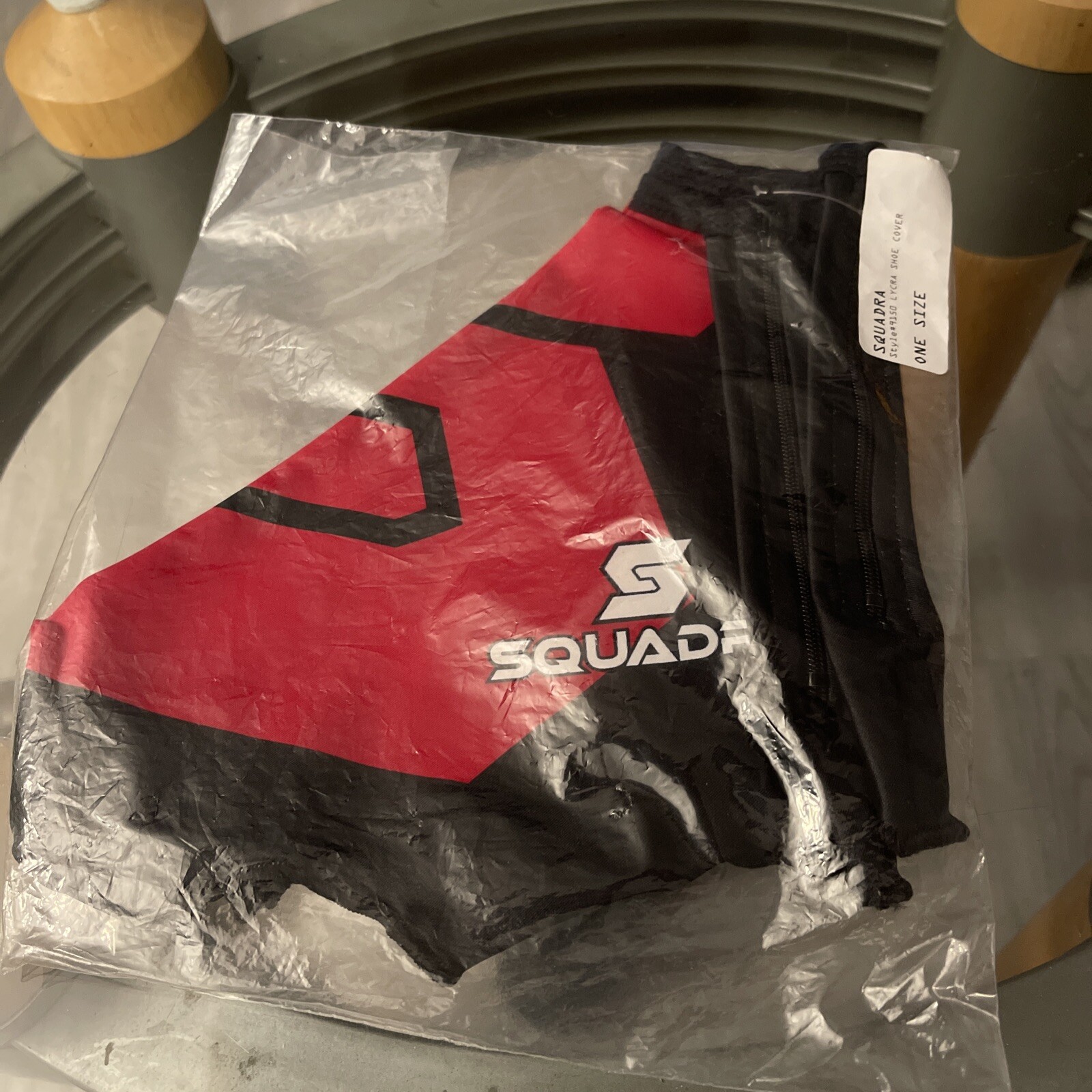 Squadra System lycra cycling shoe covers One Size Fits All Red Black eBay