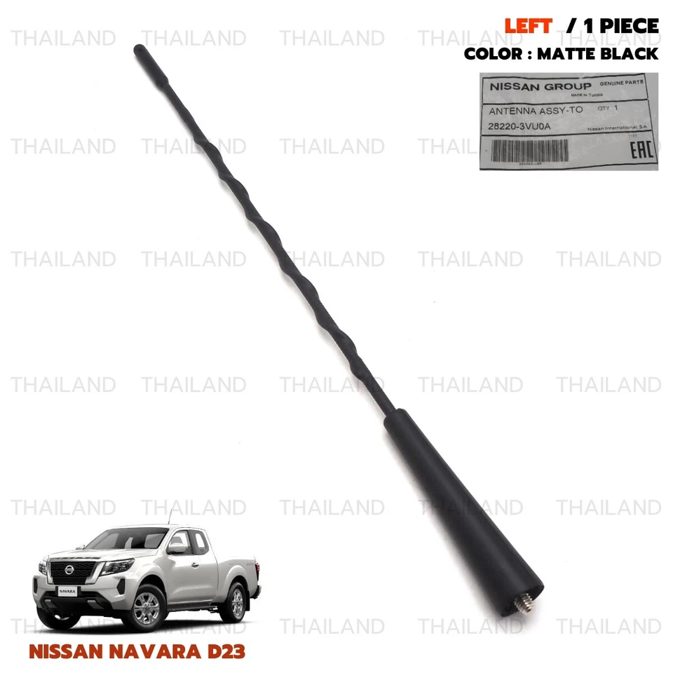 Antena techo negro 28220-3VU0A compatible con Nissan Frontier Navara X-TRAIL 2015-2023 Foto 2 de 4