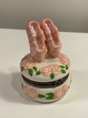 1997-2000 Prima Ballerina Pink Ballet Slippers Trinket Box