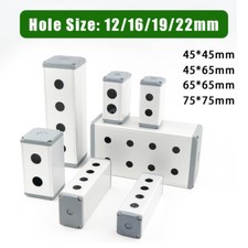 Metal Aluminum Pushbutton Control Switch Box Emergency Stop Box 12/16/19/22mm