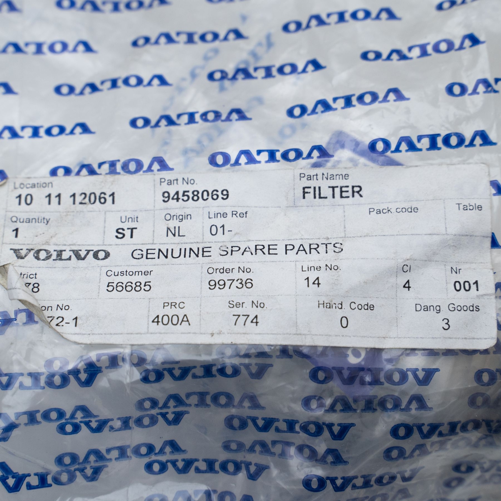 Volvo V70 S70 V40 S40 LPG Fuel Filter Liquid Gas Flow Genuine 