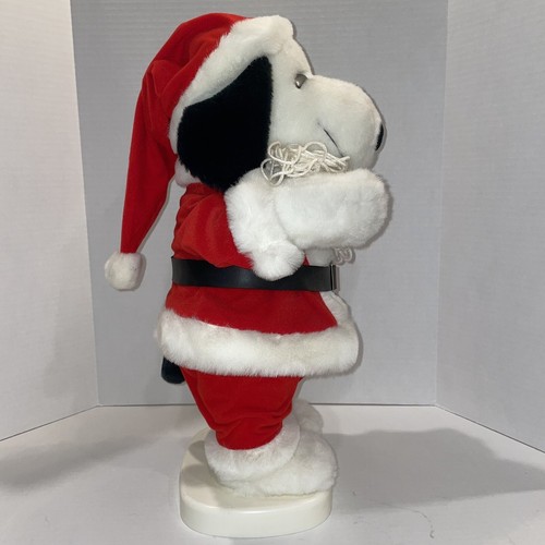 Vintage 1997 Snoopy Peanuts Santas Best Holiday Animation SANTA Moves Works - Picture 4 of 20