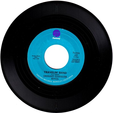 Creedence Clearwater Revival. Travelin' Band/Who'll Stop The Rain 45 rpm