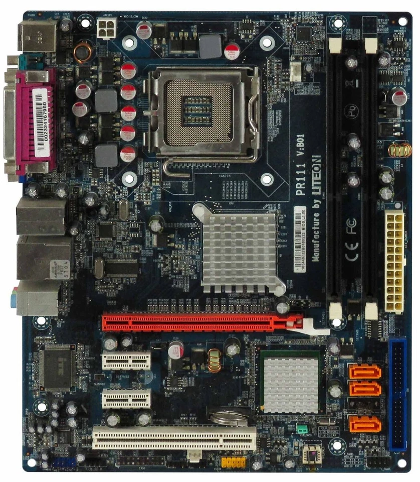Mainboards Liteon PR111V : B01 Zócalo 775 2xDDR3 Microatx Intel 400 Series - Imagen 2 de 3