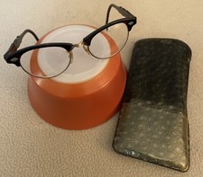 Vintage Art Craft 1/20 12K GF Cat Eye Eyeglass Frames Vinyl Case