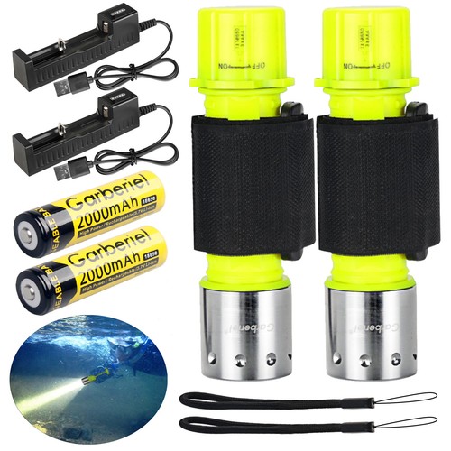 9000LM Scuba Diving Flashlight Waterproof LED Diving Light Torch Underwater - Picture 13 of 14