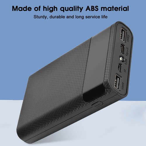 (black)Power Bank Kit DIY 4 X 18650 Portable DIY Power Bank Case Box No Welding - Zdjęcie 15 z 15