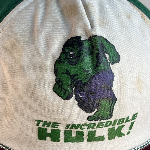 Sombrero de colección El Increíble Hulk talla juvenil años 70 Marvel cómic superhéroe - Imagen 4 de 9