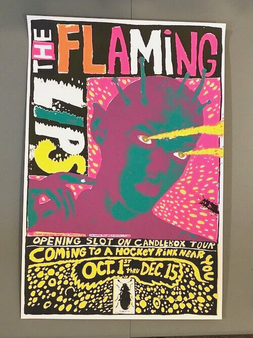 【激レア】FLAMING LIPS 1994年ライブポスター オリジナル Flaming Lips Candlebox Tour 1994 Ultra Rare Limited Edition Poster