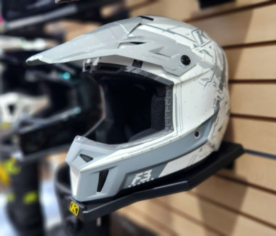 KLIM F3 OPEN FACE HELMET ECE RECOIL WHITE XL # 3769-001-150-016