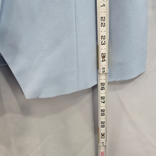 Venus Double Breasted Blazer Woman 4 Light Blue Silver Button Professional Work - Picture 12 of 14