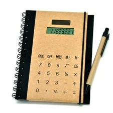 2PACK Portable Notepad with Calculator Notebook Business Memo Pad Note Pads St