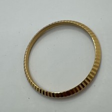 Genuine Rolex 18k Fluted Bezel 36mm 16233 For Sapphire Crystal Model plolished