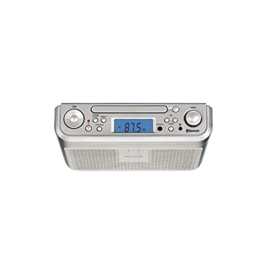 SYLVANIA SKCR2713 Under Counter CD Player with Clock Radio and Bluetooth, Silver 885372633908 eBay