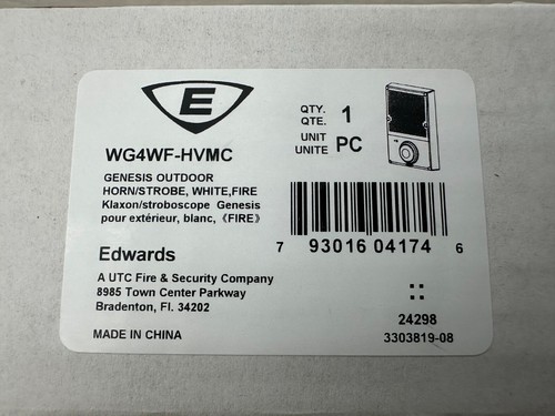BRAND NEW Est Edwards WG4WF-HVMC Outdoor Horns-Strobe White FREE SHIPPING !!! - Picture 7 of 7