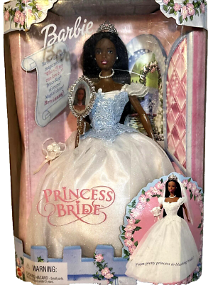 Barbie Princess Bride AA Black Asha Face Wedding Doll w Magic