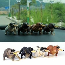 Car Dog Bully Decor Interior Home Decoration Ornaments Pitbull Dashboard Ornamen